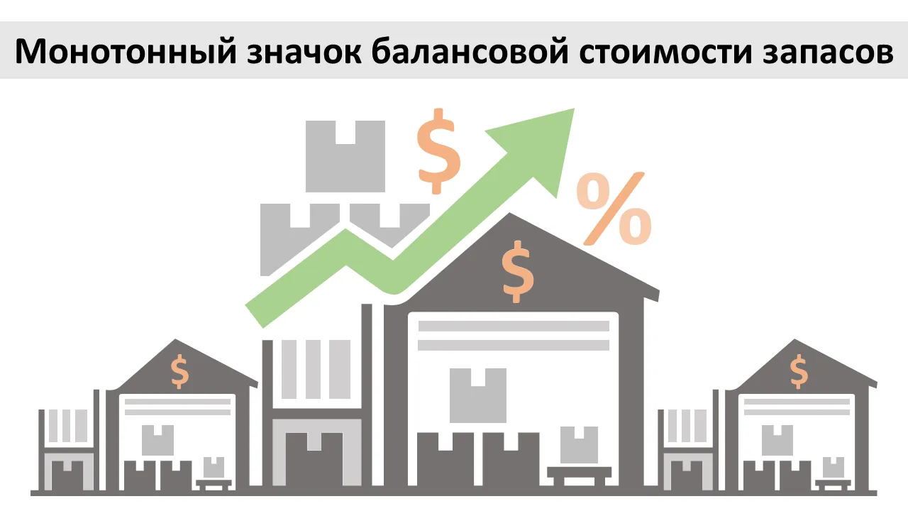 Инвентаризация балансовой стоимости монотонный значок Шаблоны презентаций PowerPoint